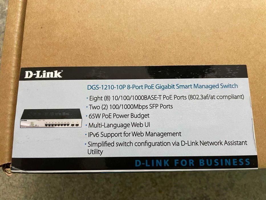 D-Link DGS-1210-10P  Gigabit Ethernet мрежов суич