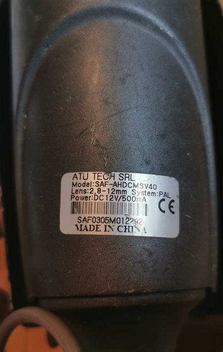 8 camere supraveghere+sursa alimentare12v camere