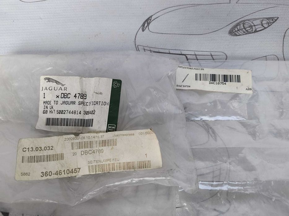 Lampi Semnalizare Set Jaguar XJ X40 1986 / 1986-1994 Cod OEM DAC10754 (4B2)