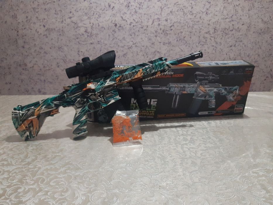 O‘yinchoq aftomat,holati yangi, hamma jihozlari ishlaydi, gidrogel o‘q