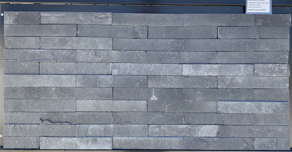 Marmura/ Travertin ghilotinat Negru Gri Cream Maro