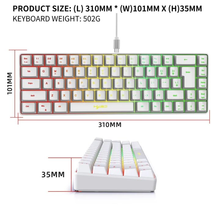 Игровая клавиатура HXSJ V200 Mini