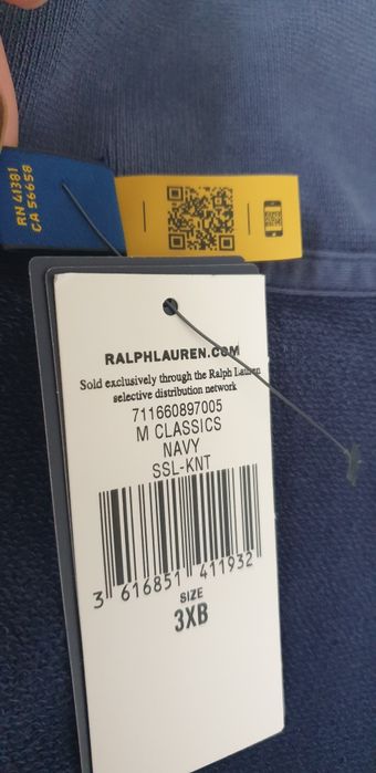 POLO Ralph Lauren Garment Dyed Cotton  3XL НОВО ОРИГИНАЛ Мъжка Тениска