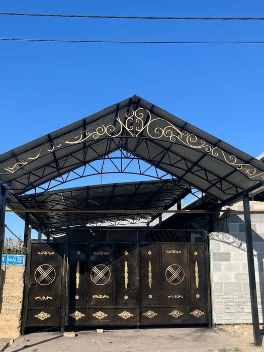 Навес  сваршныи  работа