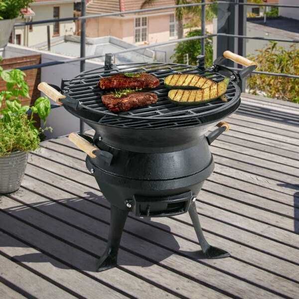 Grătarul ideal fonta camping rulota !