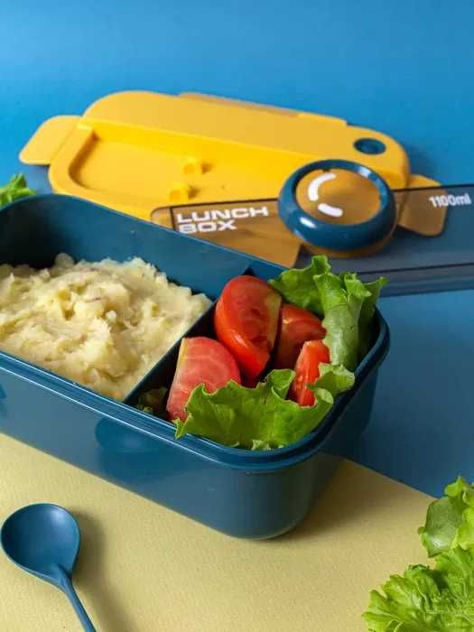 Lunch Box с ложкой и вилкой для школьников – ПОДАРКА