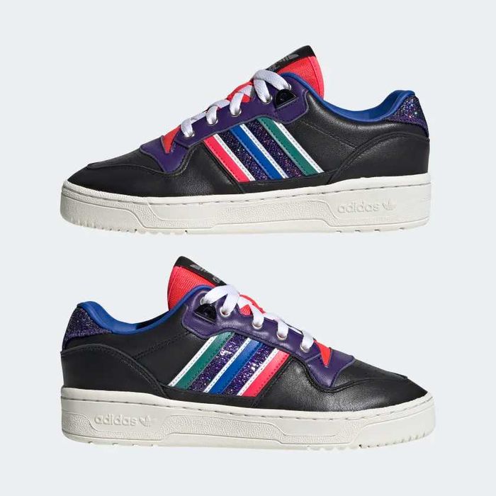 Дамски кожени обувки  ADIDAS RIVALRY LOW   EU38 2/3  ЧЕРЕН ПЕТЪК