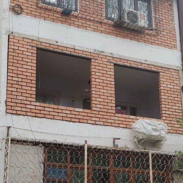 Balkonga g'isht teramiz. Kladka balkon. Керпичная кладка балконов