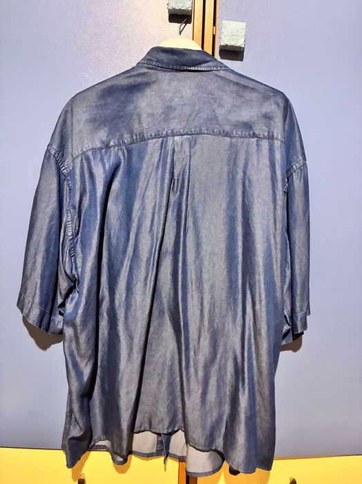Нова риза, цвят деним, голям размер