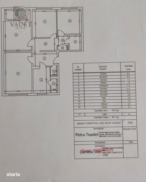 Apartament 4 camere - DECOMANDAT - zona DRUMUL GAZARULUI