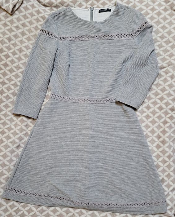 Rochie Gri cu fermoar spate,  Reserved,  Marimea S