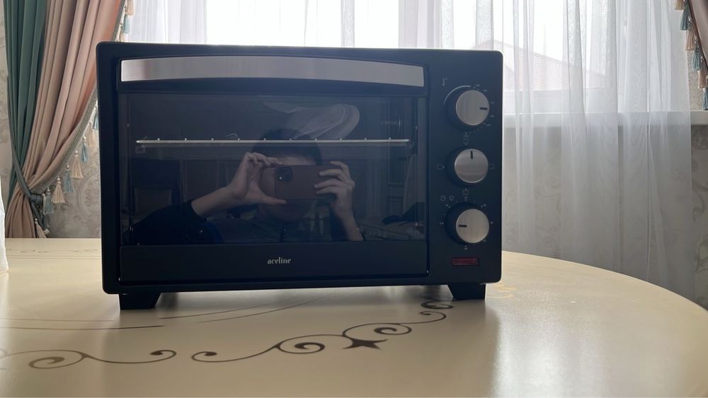 Мини-печь Aceline черный новый