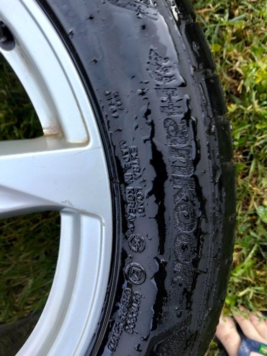 Vând jante audi A4 R17 + anvelope Hankook vara an 2023