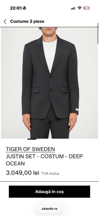 Costum nou Tiger of Sweden
