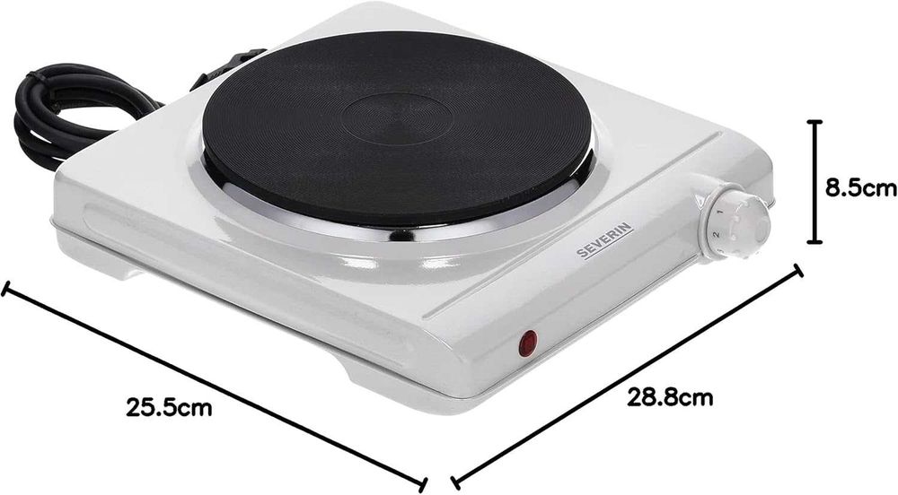 SEVERIN Готварска плоча за кухня, офис или къмпинг, малък котлон 1500W