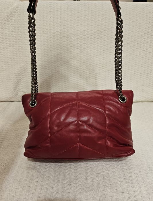 Geanta YSL din piele rosie