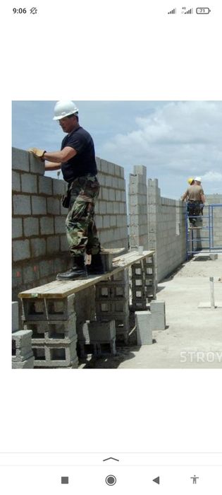 Газоблок пенаблок, шлокоблок гишт, фундамент,том епиш .Qurilish brigad