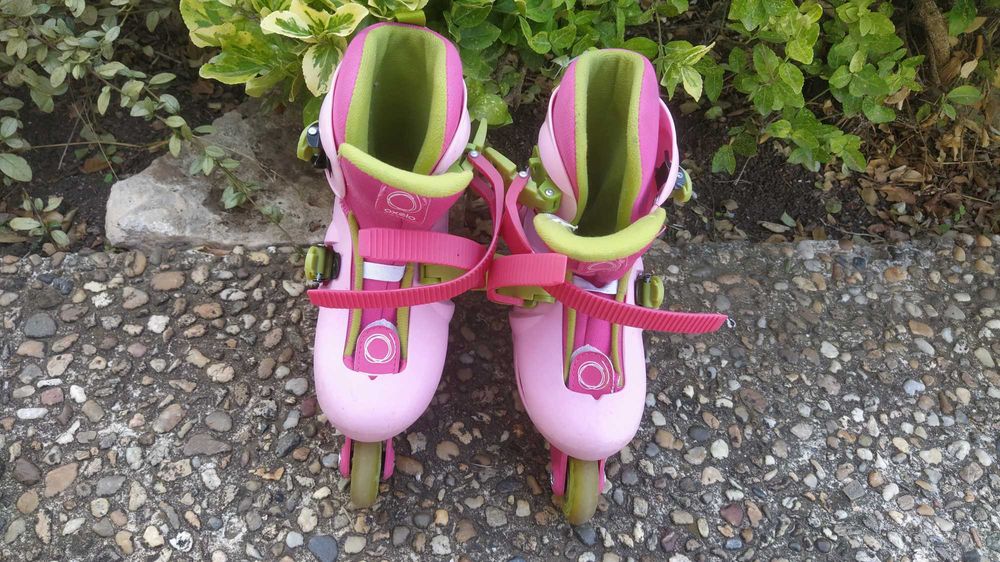 Розови ролери за момичета, размер 30-32