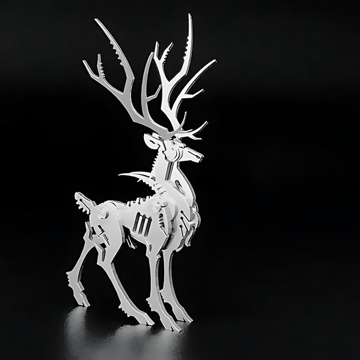 Puzzle mecanic 3D, HAWIRE DHS-001, Model Elan, Metalic, 11 piese