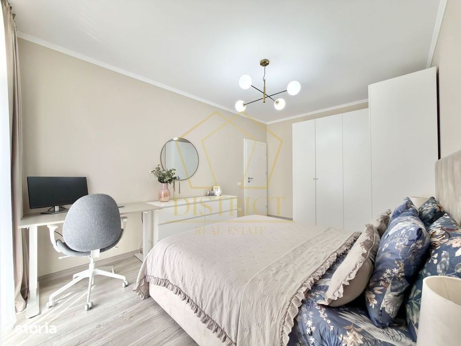 Apartament cu 2 camere mobilat si utilat decomandat la asfalt in Giroc