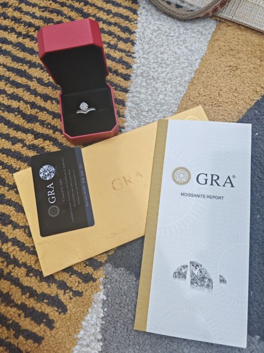 Кальцо из серебра с бриллиантом 1карат