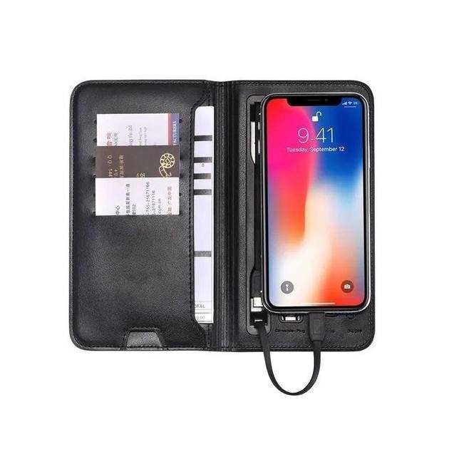 Доставка! Кошелек Power Bank 6800 мА/беспроводная зарядка  ак90