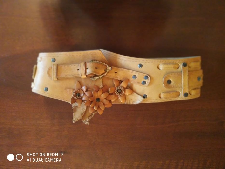 Ремень из бычьей кожи