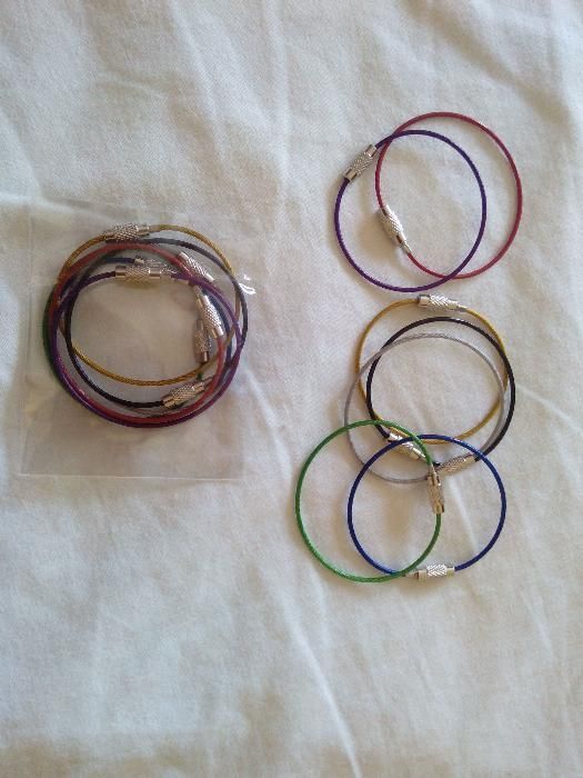 Ключодържател метален пръстен.Обикновени и ЦВЕТНИ