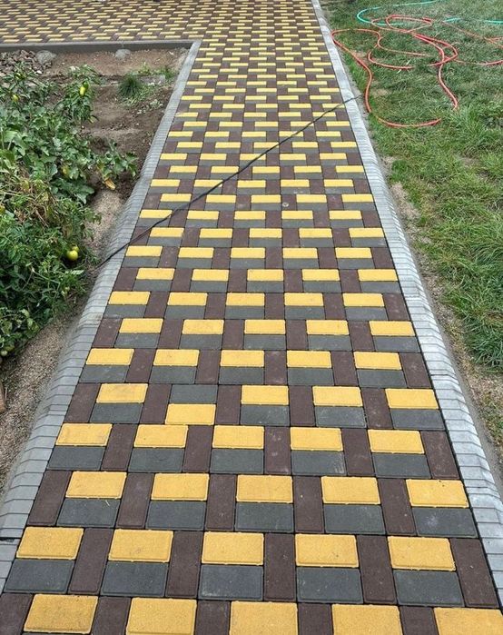 Укладка брусчатка бордюры порегреб