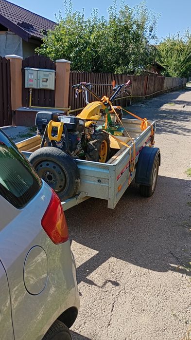 Nivelare îndreptare peluze, pregătire teren cu motocultor de 16cp