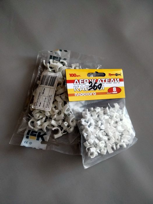 Держатели (скоба) для кабеля 8 мм,  10 мм