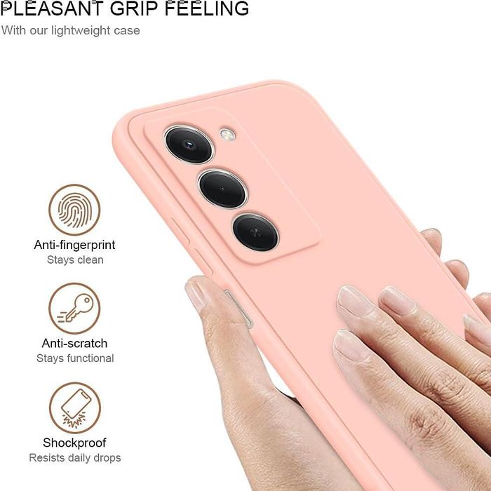 Матов силиконов кейс за xiaomi redmi 15 4g - розов