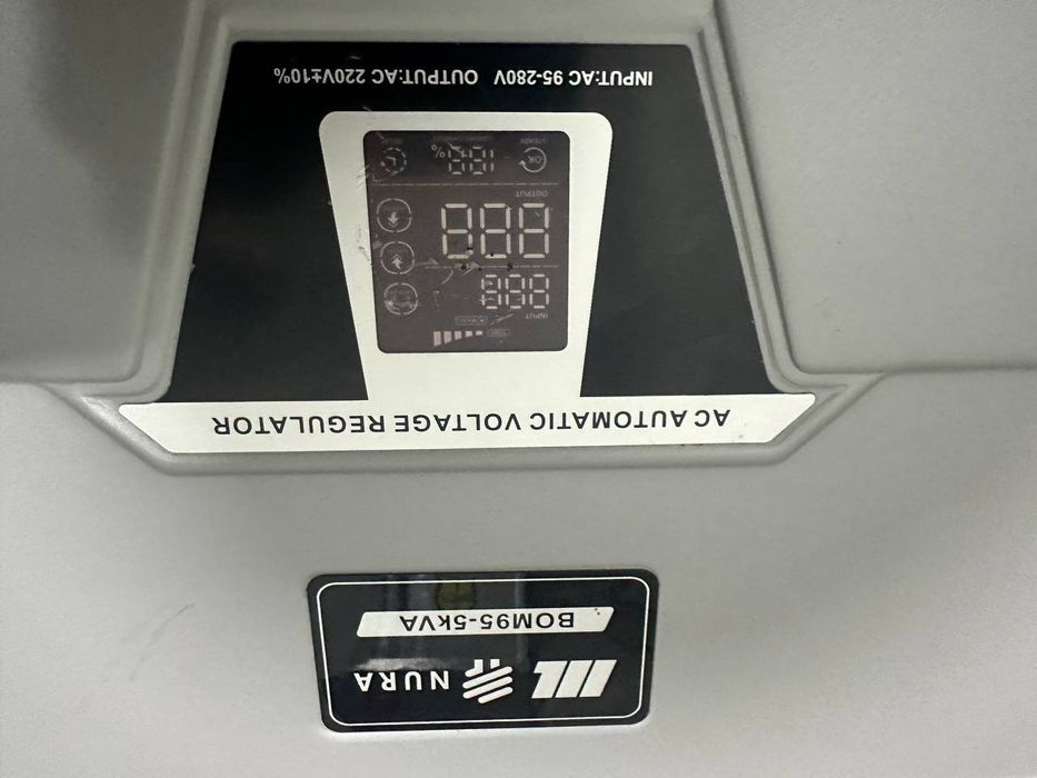 Nura bom95-5kva kuchlanish stabilizatori deyarli ishlatilmagan