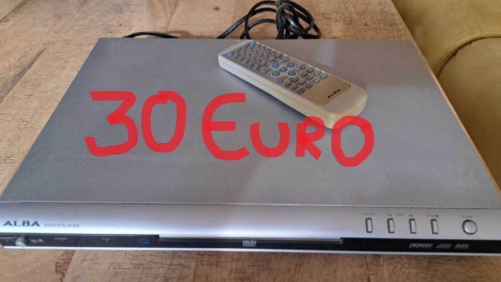 DVD плеър с дистанционно. 30 евро.