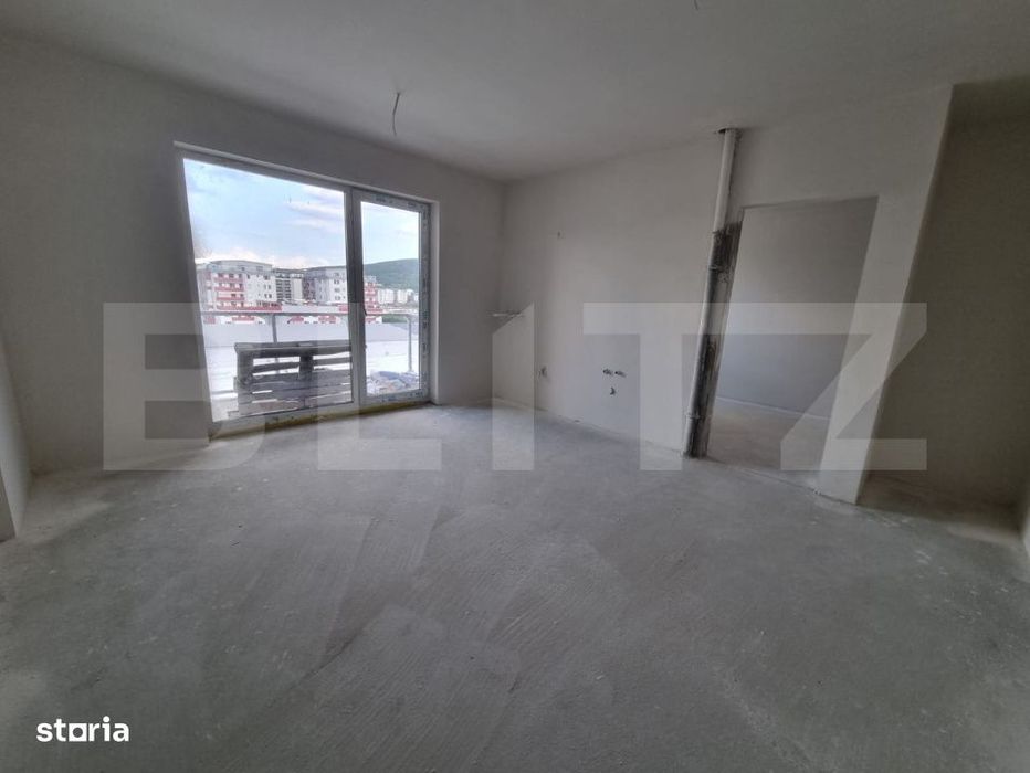 Baie cu geam! 3 camere, semifinisat, 58mp, zona BMW