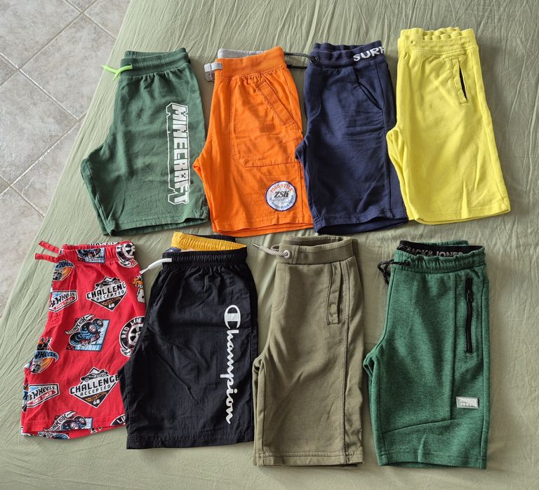Лот от 8 къси панталони за ръст 140см