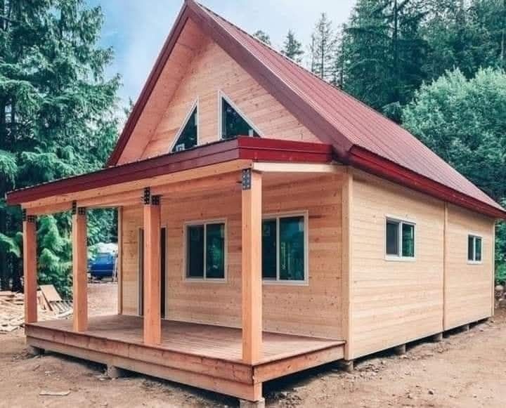 Vindem cabane din structura de lemn