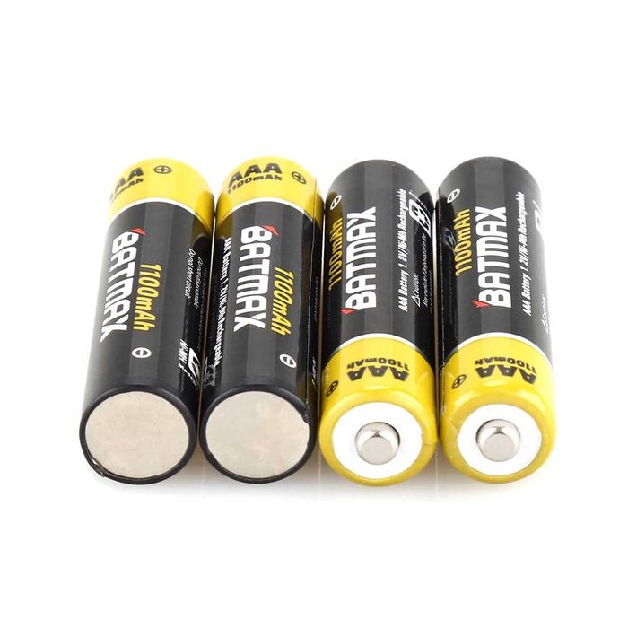 Set 4 / 8 / 12 / 16 / 20 acumulatori BATMAX reincarcabili AAA 1100mAh