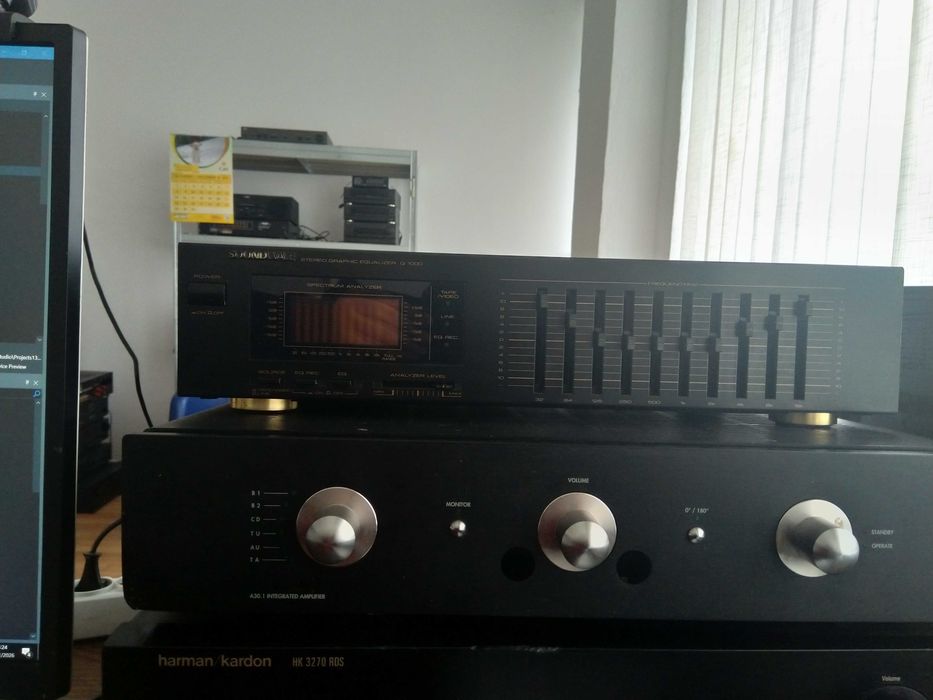 Egalizator Soundwave Q1000 Graphic Equalizer spectrum vumetru