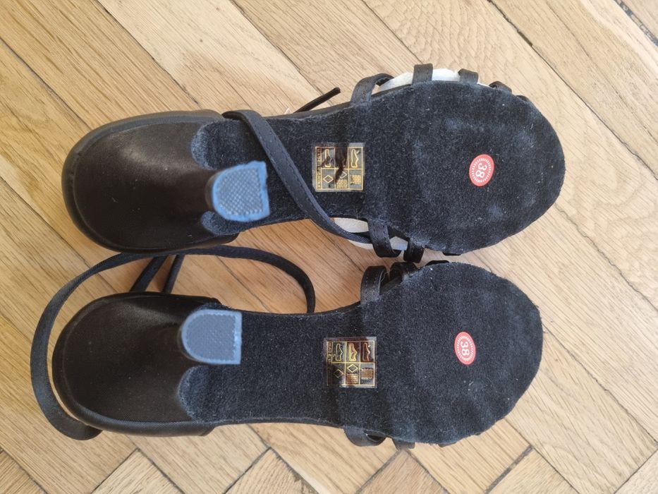 Sandale damă cu toc (6cm) Nr 38 talpa piele intoarsa