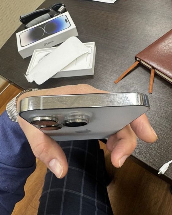 Iphone 14 pro max garantiya aybi yoq 256 yalik 82 batareyka face true