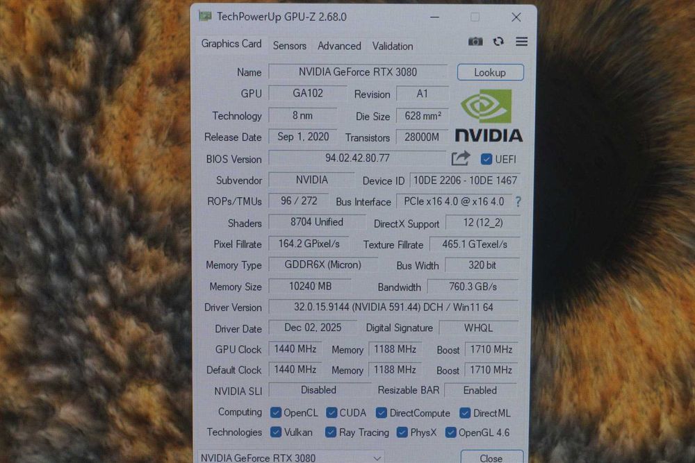 RTX 3080 10GB Founders Edition FE видеокарта / вкл ДДС