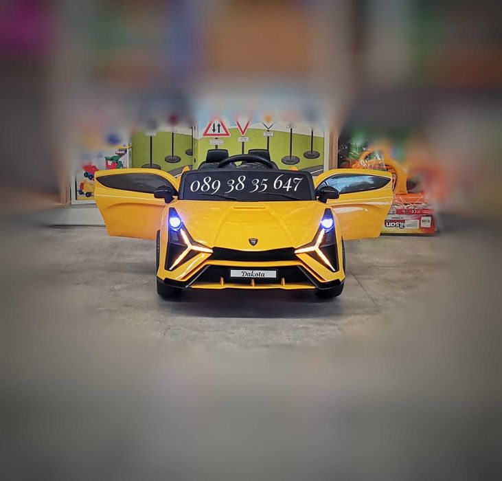 ТОП ЦЕНА!НОВО!Акумулаторна кола DAKOTA YELLOW с 12V батерия,Bluetooth