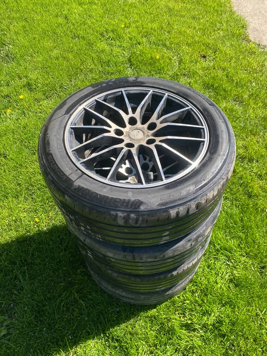 Set 4 anvelope vară + jante aliaj 205/55/R16 Hankook – stare foarte bună
