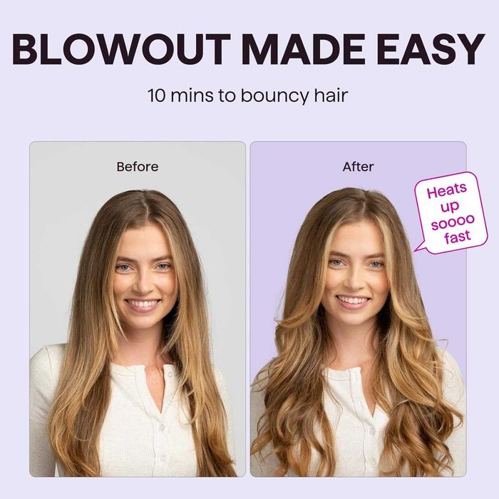 Термо четка Wavytalk Blowout Boost 1.5″, кръгла четка за нагряване за издухан вид