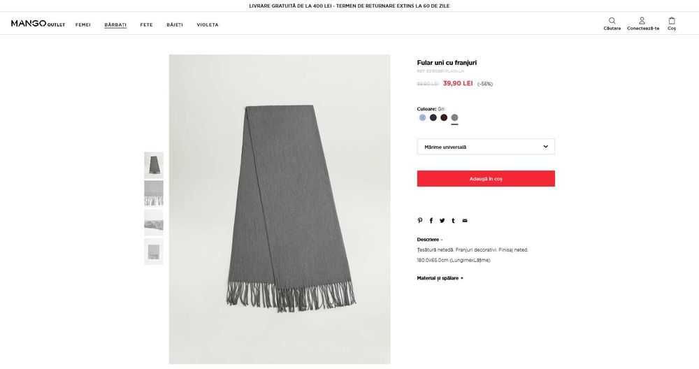 Jacheta din in/bumbac în carouri Geaca Bomber Marca Mango