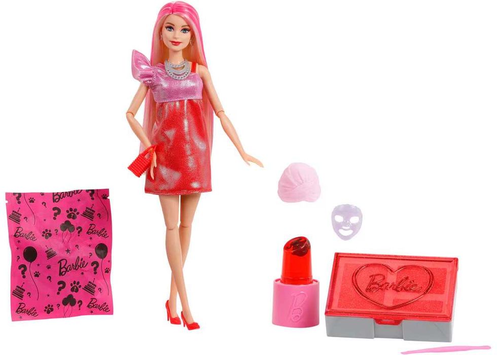 Кукла Barbie Party Unboxed, 10 изненади - НОВА