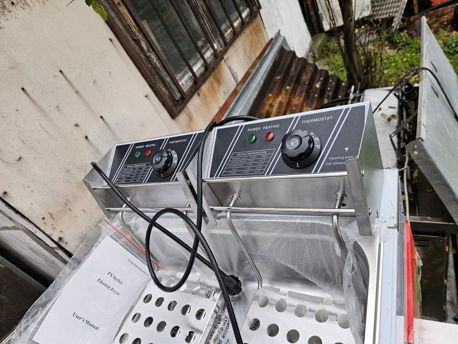 Фритюрник специално за пържене на мекици понички голяма вана