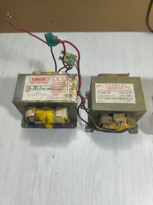 Трансформаторы  и магнетроны от микроволновок