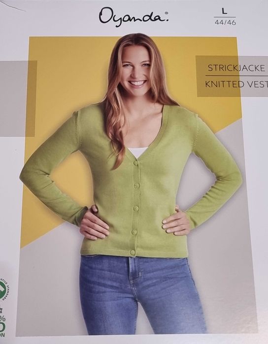 Bluza cu nasturi, sfeter, pulover, marimea L dama, verde fistic